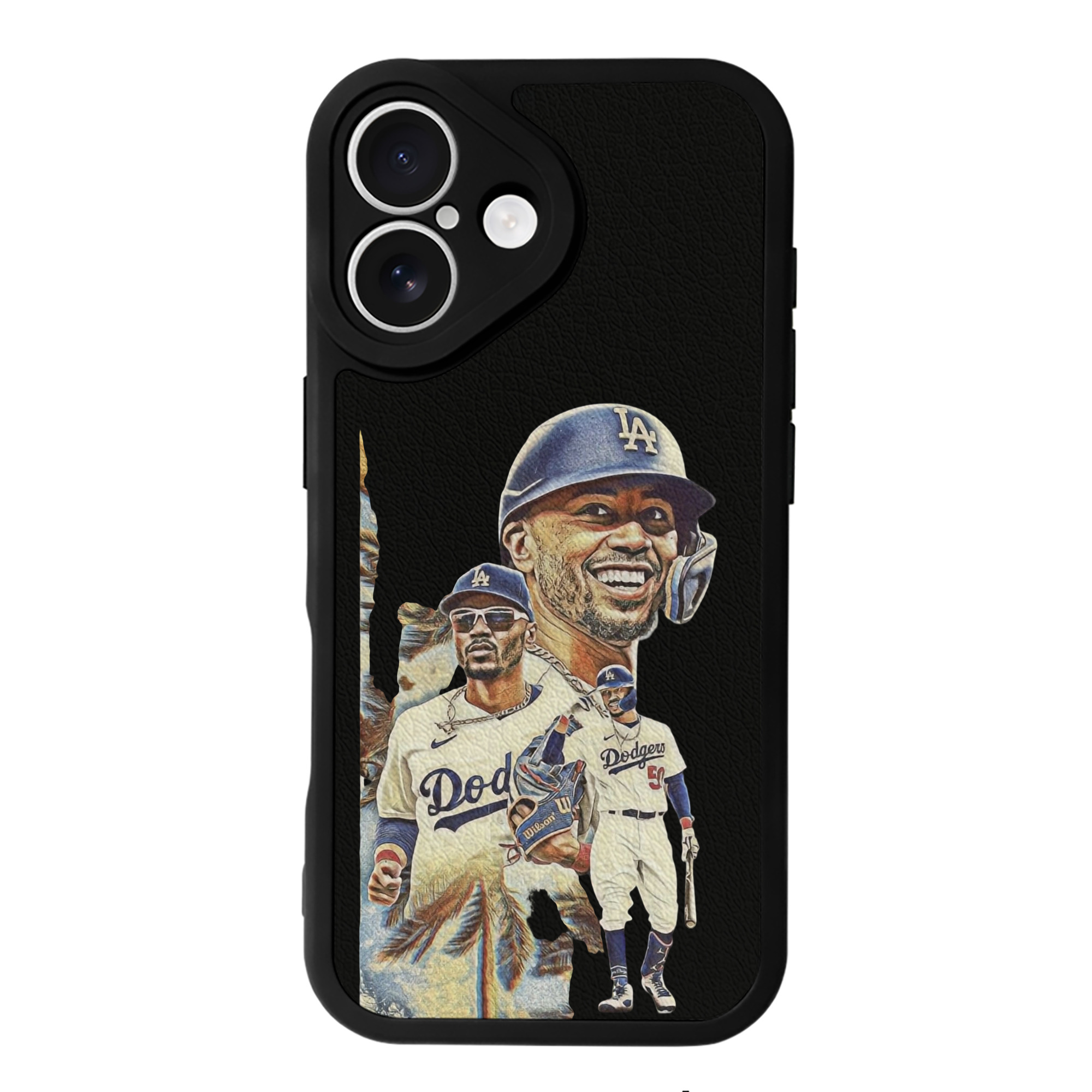  IPhone 16 Silicone Leather Case – UV Print, Lambskin Texture – Perfect Fit, Wireless Charging Compatible, Scratch Resistant, Precise Cutouts – Stylish Protection For IPhone 16